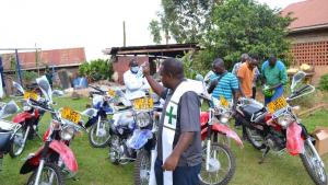 Handover of motorcycles to CAPCA agencies